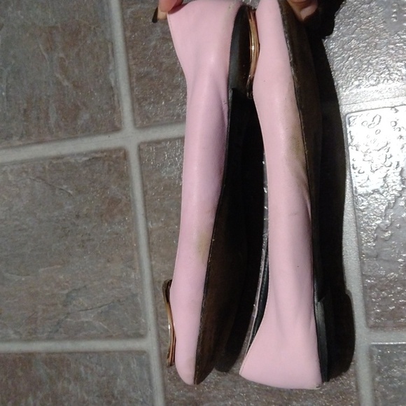 Roger Vivier Gold Buckle Pastel soda orange and pink ballet flats size 36.5 - Picture 5 of 16